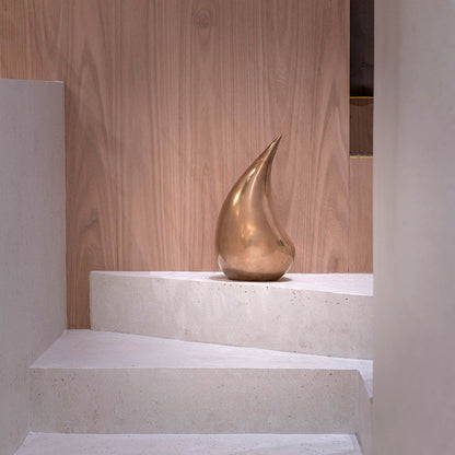 Bronze sculpture "The Tear" by Marc Caelenberghe