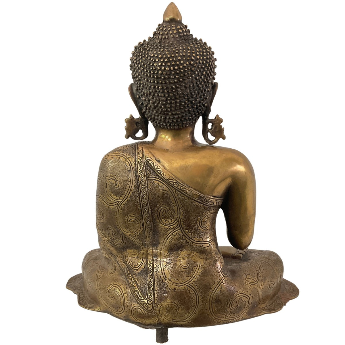 Sitting Buddha made of brass - 47cm