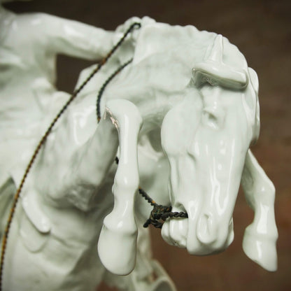 Porcelain sculpture "Broncho Buster" by Frederic Remington