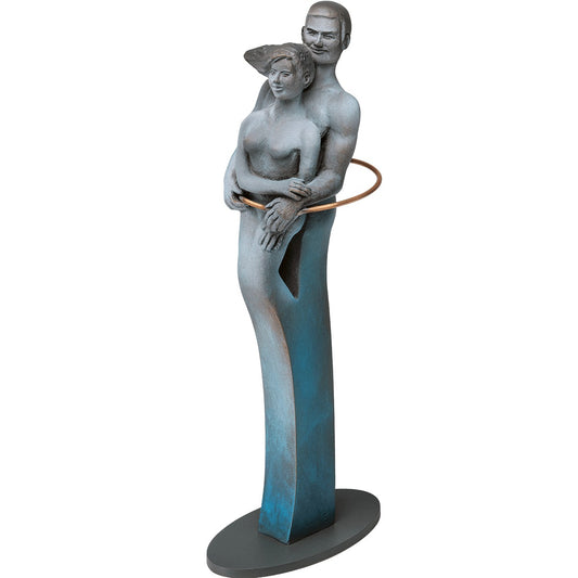 Frontansicht der Bronzefigur "Union"