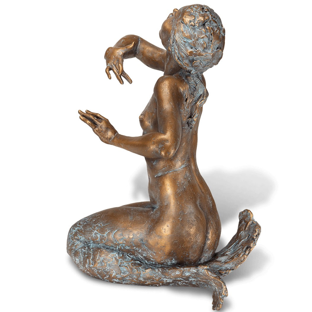 Ansicht der Sirenenfigur von hinten