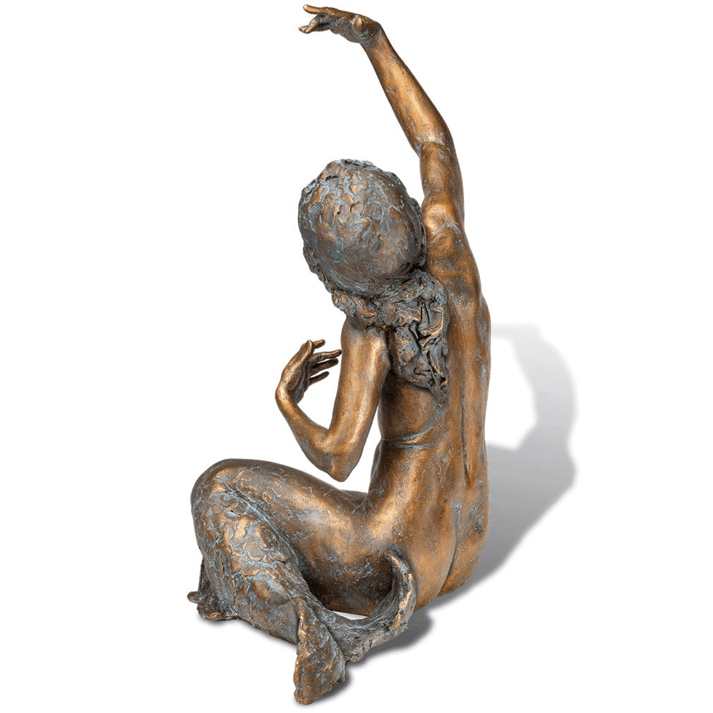 Rückansicht der Sirene Leukosia