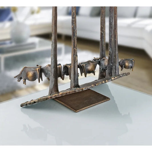 Bronzeskulptur "Windweide" von Kurtfritz Handel