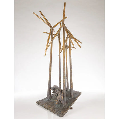 Bronzeskulptur "Windweide" von Kurtfritz Handel