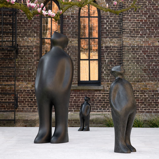Sculpture "The Visitor Large - Bronze" by Guido Deleu 